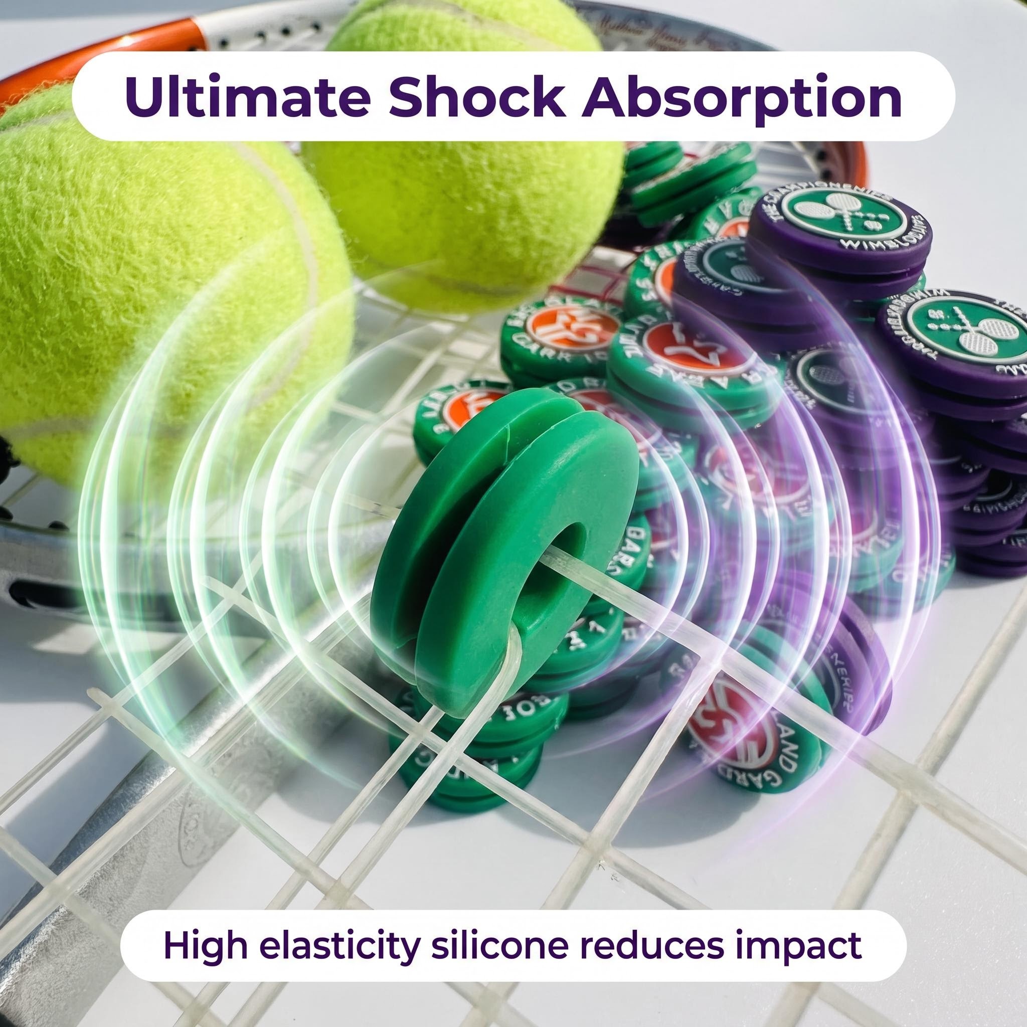 2 adet tenis raketi şok anti-t - Racket Vibration Dampener incelemesi ve fiyatı