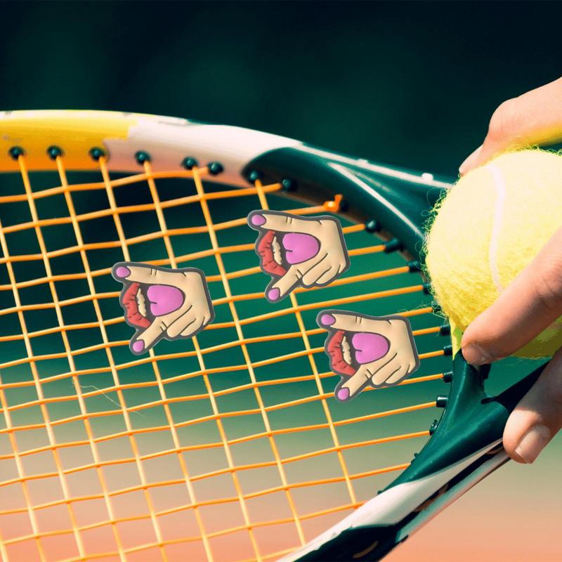 2 adet karikatür tenis raketi  - Racket Vibration Dampener incelemesi ve fiyatı